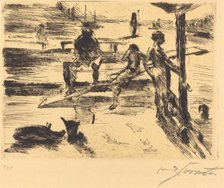 Badeanstalt (Bathing Place), 1919. Creator: Lovis Corinth.