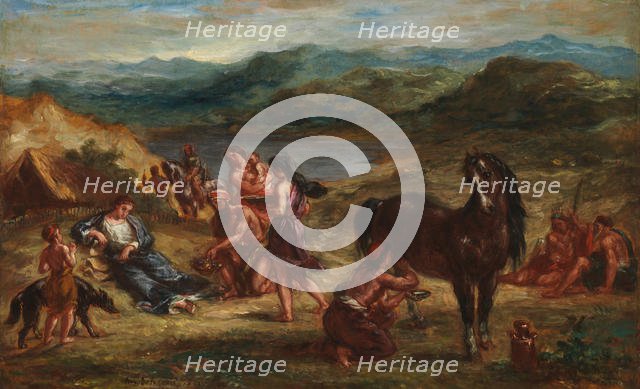 Ovid among the Scythians, 1862. Creator: Eugene Delacroix.