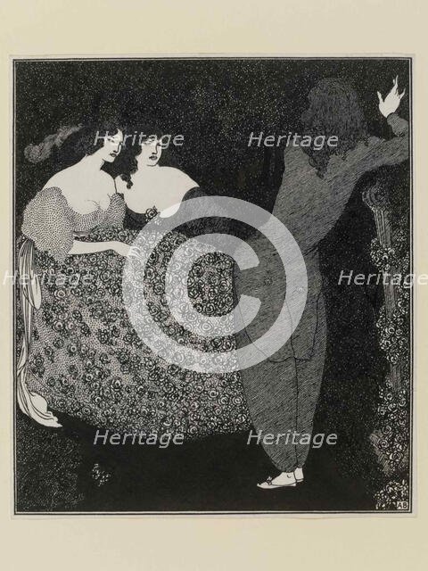 Tristan and Isolde, 1896. Creator: Beardsley, Aubrey  .