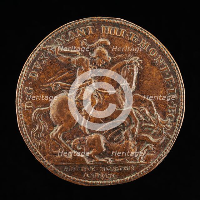 Saint George and the Dragon [reverse]. Creator: Gasparo Mola.