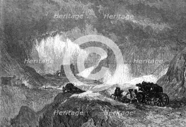 "A Snowstorm on Mont Cenis"...Farnley Hall Collection of drawings by J.M.W. Turner, R.A., 1865. Creator: W. J. Linton.