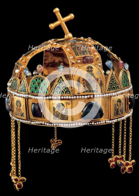 The Holy Crown of Hungary, 12th century. Artist: Historic Object  