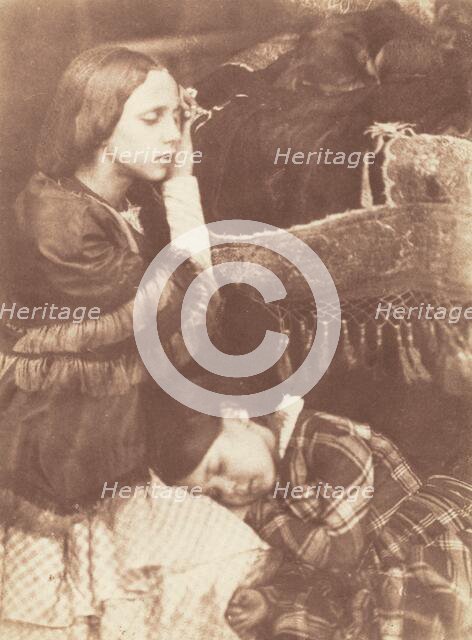 The Three Sleepers: Sophia Finlay, Harriet Farnie and Brownie, c. 1845. Creators: David Octavius Hill, Robert Adamson.