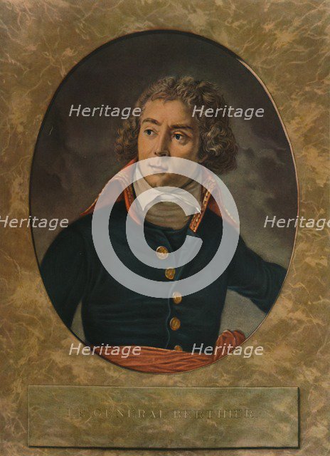 'Le General Berthier', late 18th century, (1913). Artist: Pierre Michel Alix.