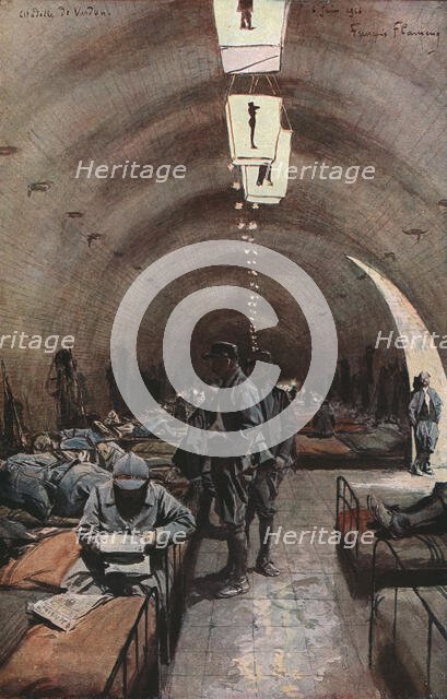 'Verdun; La citadelle de Verdun: les casemates', 1916. Creator: Francois Flameng.