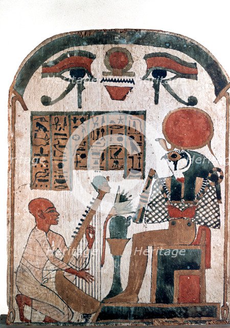 Ancient Egyptian stele, 11th-10th century BC. Artist: Unknown