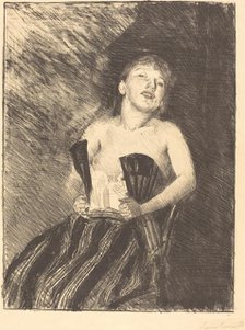 Mädchen im Korsett (Girl in a Corset), 1895. Creator: Lovis Corinth.