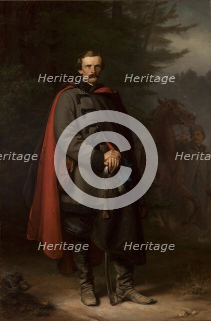 Portrait of Ludwik Mycielski, 1865. Creator: Jozef Simmler.