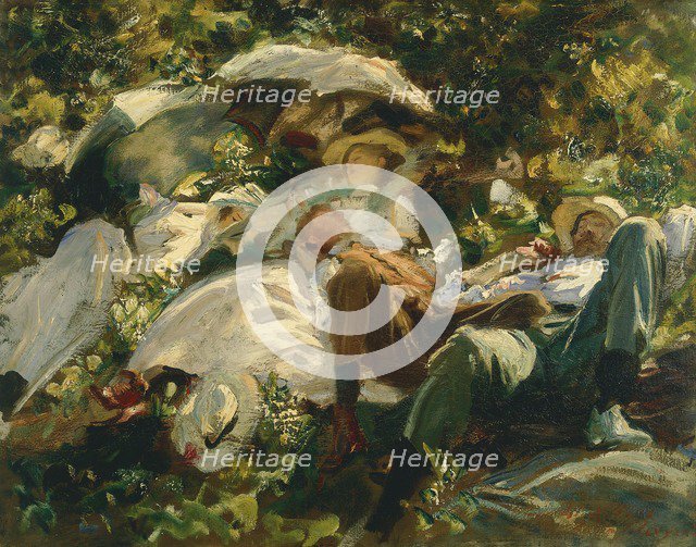 Group with Parasols, 1904-1905.