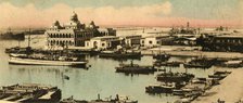'Port Said. - The entrance to the canal and Offices to the Company',  c1918-c1939. Creator: Unknown.
