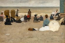 The Beach of Scheveningen, 1900. Creator: Arntzenius, Floris (1864-1925).