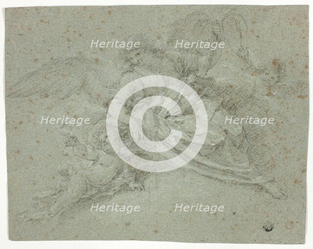 Angel and Two Putti, n.d. Creator: Moncayo Pignatelly.