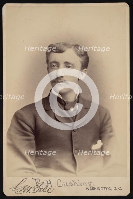 Portrait of Frank Hamilton Cushing (1857-1900), Before 1893. Creator: Charles Milton Bell.