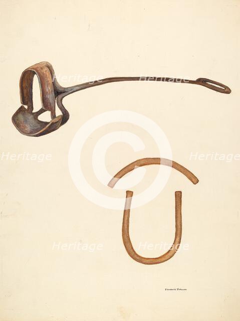 Branding Iron, c. 1942. Creator: Elizabeth Johnson.