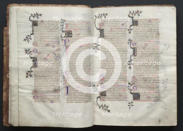 The Gotha Missal: Fol. 13r, Text , c. 1375. Creator: Master of the Boqueteaux (French); Workshop, and.