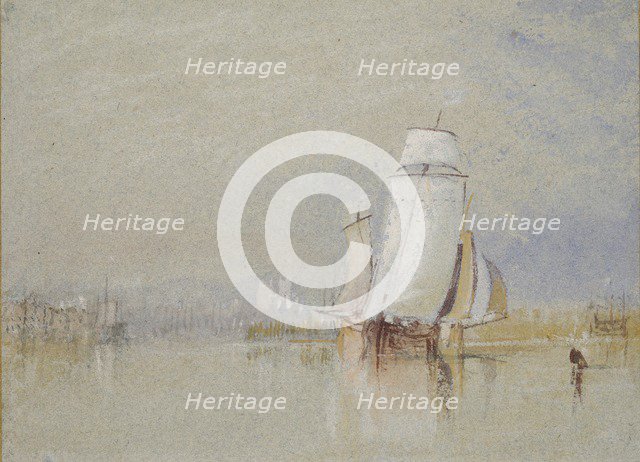 Calm on the Loire, 1832. Artist: JMW Turner.