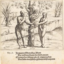 The Fall of Man, 1548. Creator: Augustin Hirschvogel.