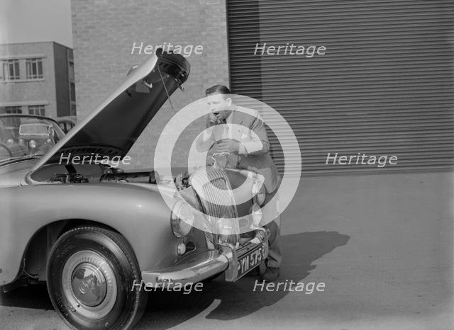 1955 Daimler Conquest Roadster by Hooper used in Norman Wisdom film "Up in the World". Creator: Unknown.