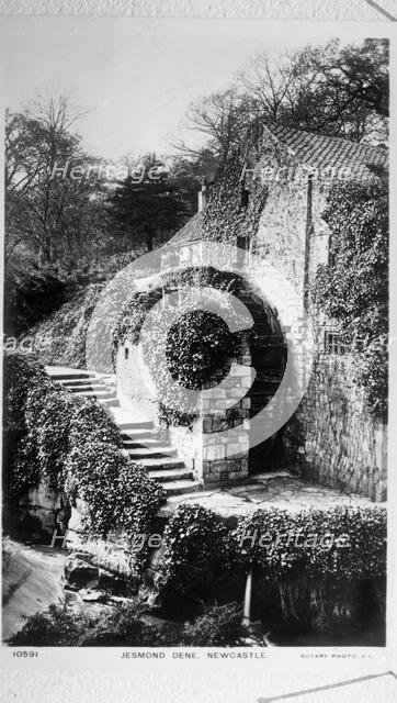 Newcastle Upon Tyne, Jesmond Dene, The Water Mill c1887. Creator: Unknown.