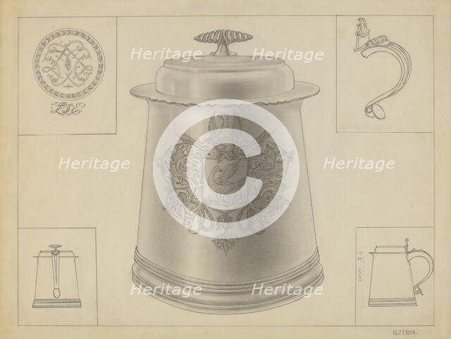 Silver Tankard, c. 1936. Creator: Michael Fenga.