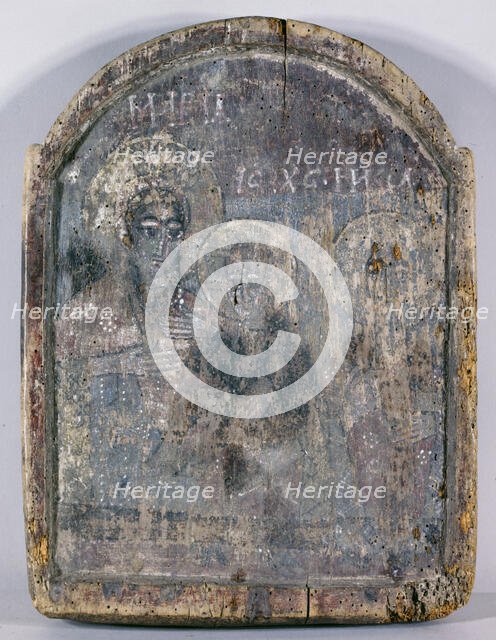 Madonna and Child with a Saint, between 700 and 900. Creator: Coptic School.