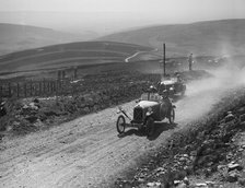 Salmson of Armand Bovier and Talbot 8/18 of HG Day competing in the Scottish Light Car Trial, 1922. Artist: Bill Brunell.