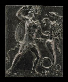 Hercules and the Lernaean Hydra, late 15th - early 16th century. Creator: Moderno.