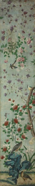 Wall Panel: Birds and Flowers, France, 1800/25. Creator: Unknown.