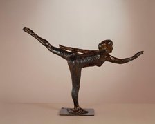 Dancer: Arabesque on Right Leg, Left Arm in Line, c. 1877-1885/cast c. 1919-1931. Creator: Edgar Degas.