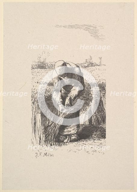 The Wheat Gatherer, 1853. Creator: Jacques-Adrien Lavieille.