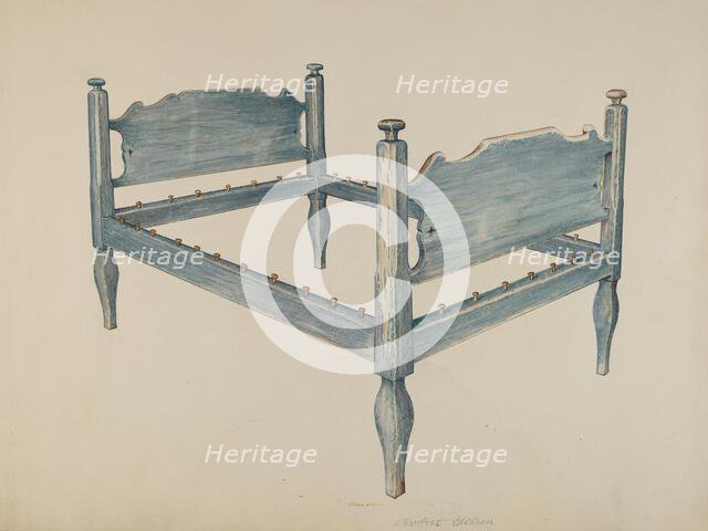 Bedstead, 1935/1942. Creator: Robert Gilson.