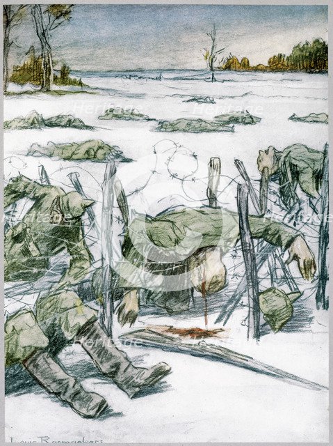 'Barbed Wire', 1916. Artist: Louis Raemaekers