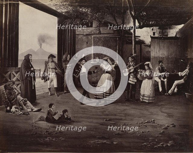 Napoli Tarantella, ca. 1870. Creator: Giorgio Sommer.