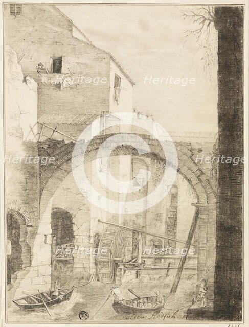 City Canal, 1778. Creator: George Hadfield.