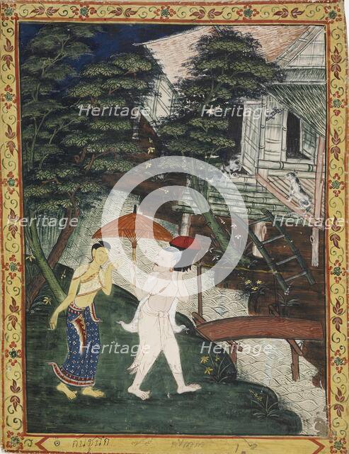 Vessantara Jataka, Chapter 5 (Jujaka), 1850-1870. Creator: Unknown.