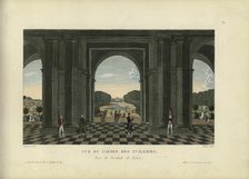 Vue du jardin des Tuileries, prise du vestibule du Palais, 1817-1824. Creator: Courvoisier-Voisin, Henri (1757-1830).