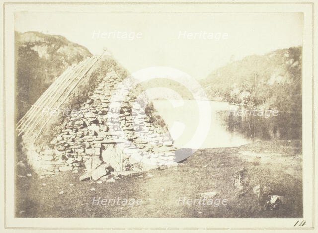 Highland Hut on the Banks of Loch Katrine, 1844. Creator: William Henry Fox Talbot.