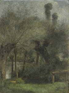 Etang de Jouy-le-Comte près de l'Isle-Adam, c.1866. Creator: Fernand Pelez.