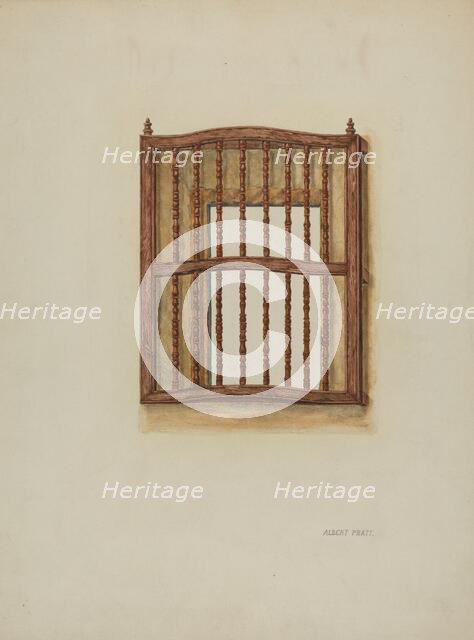 Wood Grille, c. 1939. Creator: Albert Pratt.