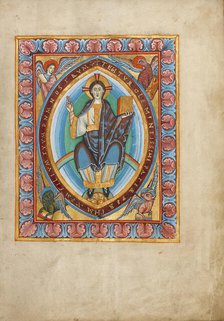 Christ in Majesty; Sacramentary, about 1025-1050. Creator: Unknown.