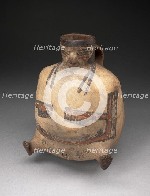 Handled Jar in the Form of a Female Figure with Extended Feet, 180 B.C./A.D. 500. Creator: Unknown.