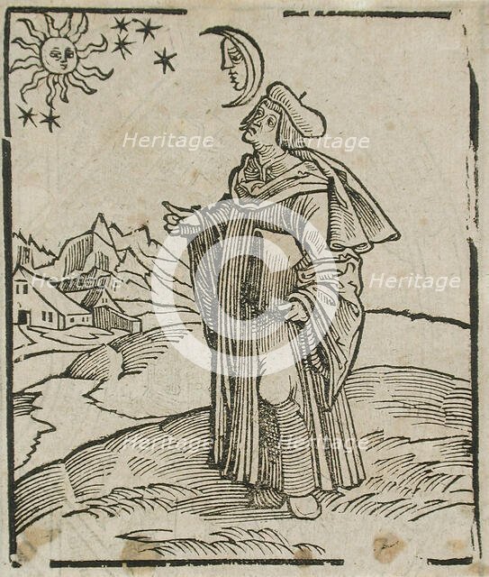 An Astronomer (or Aristotle, or Euclidarius), Printed 1540. Creator: Unknown.