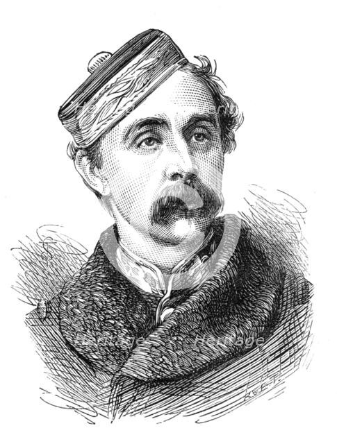 The late Captain Herbert W. Thompson, 2nd (Queen's) Dragoon Guards, 1874. Creator: Unknown.