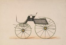 Design for 4 seat Phaeton, no top (unnumbered), 1850-70. Creator: Brewster & Co.