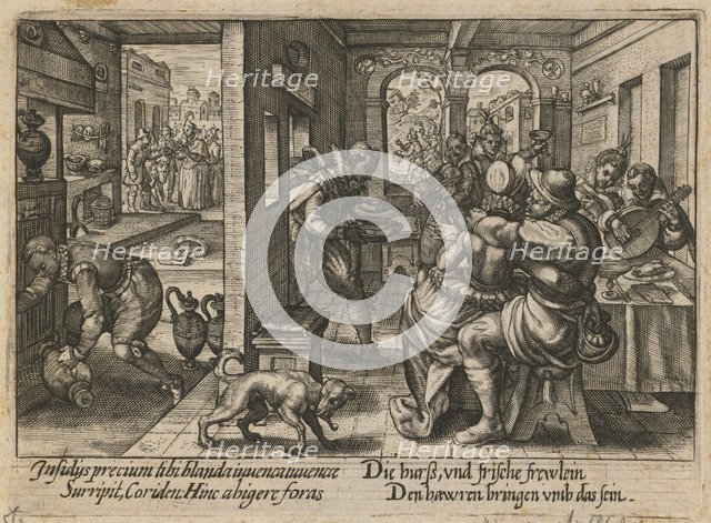 Banquet with Musicians, ca. 1600. Artist: Passe, Crispijn van de, the Elder (1564-1637)