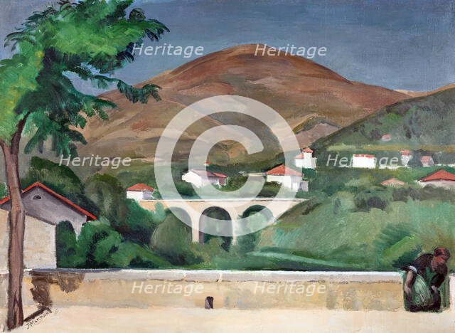 Le Parapet, Vence, 1914. Creator: Jean Marchand.