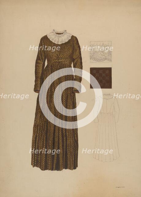 Dress, c. 1941. Creator: Margaret Golden.