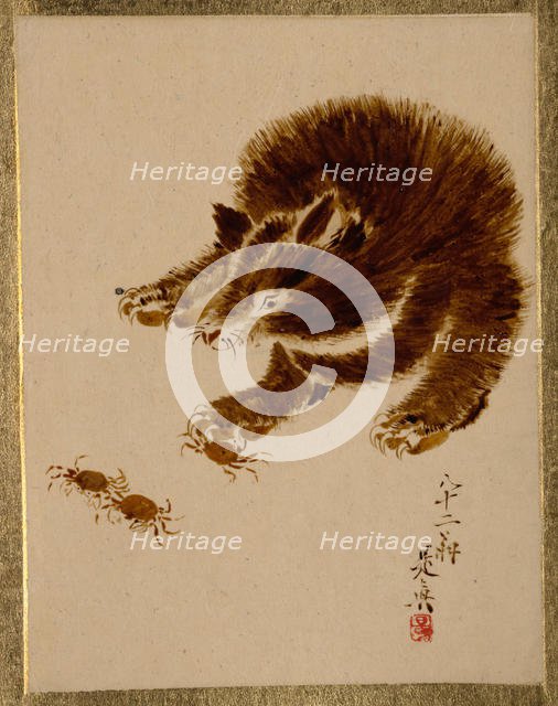 Bear and Crabs. Creator: Shibata Zeshin.