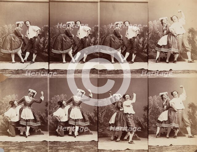 Eugénie Schlosser et Coralli, 1863. Creator: André-Adolphe-Eugène Disdéri.