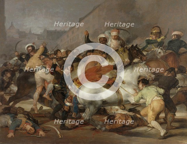 The Second of May 1808 (The Charge of the Mamelukes), 1814. Artist: Goya, Francisco, de (1746-1828)